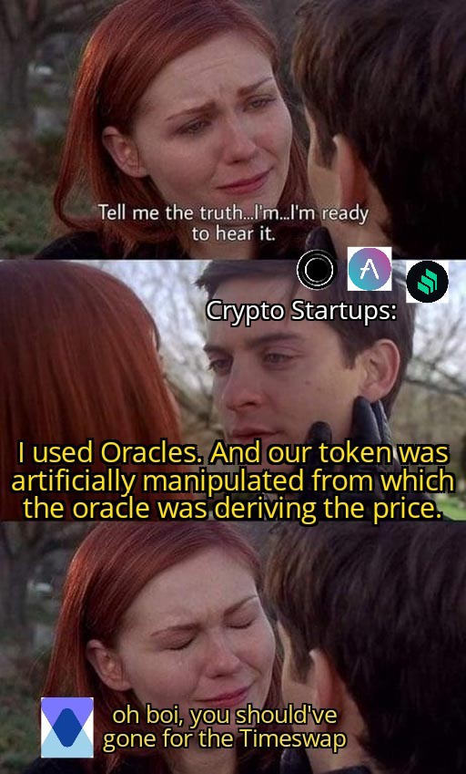 CryptoSyltan's tweet photo. What's true is true ! Think twice before you make your decision, and don't pass by @TimeswapLabs #WAGKO #Oracles #Timeswap #TimeswapMemeCompetition https://t.co/LSqZGrNTk9 https://t.co/9Cm3R03Gqz
