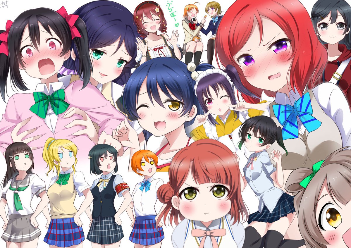 渡辺曜 「ラ!に出会わなかったら割と真面目に絵辞めてたと思います(゜ω゜)
全然アマチュア」|ぜろのイラスト