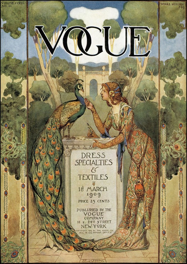 The Fashion Magazine VOGUE 1909
New York Vogue 18 March 1909 - Price 25 cents
VOGUE Company 11E 24th Street, New York
