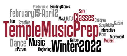 TUCCTemple's tweet photo. Temple Music Prep's winter classes begin this 
Saturday, February 12.  
Register online at https://t.co/yOfOy0sxn3 https://t.co/RYDO6FKV0B