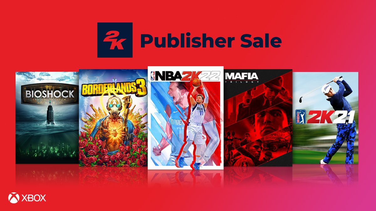 XBOX's tweet photo. So many games on sale, so little time. Shop NBA 2K22 and more. 

👉 https://t.co/Az7DQjkZ57 https://t.co/AMcaaKqjiv