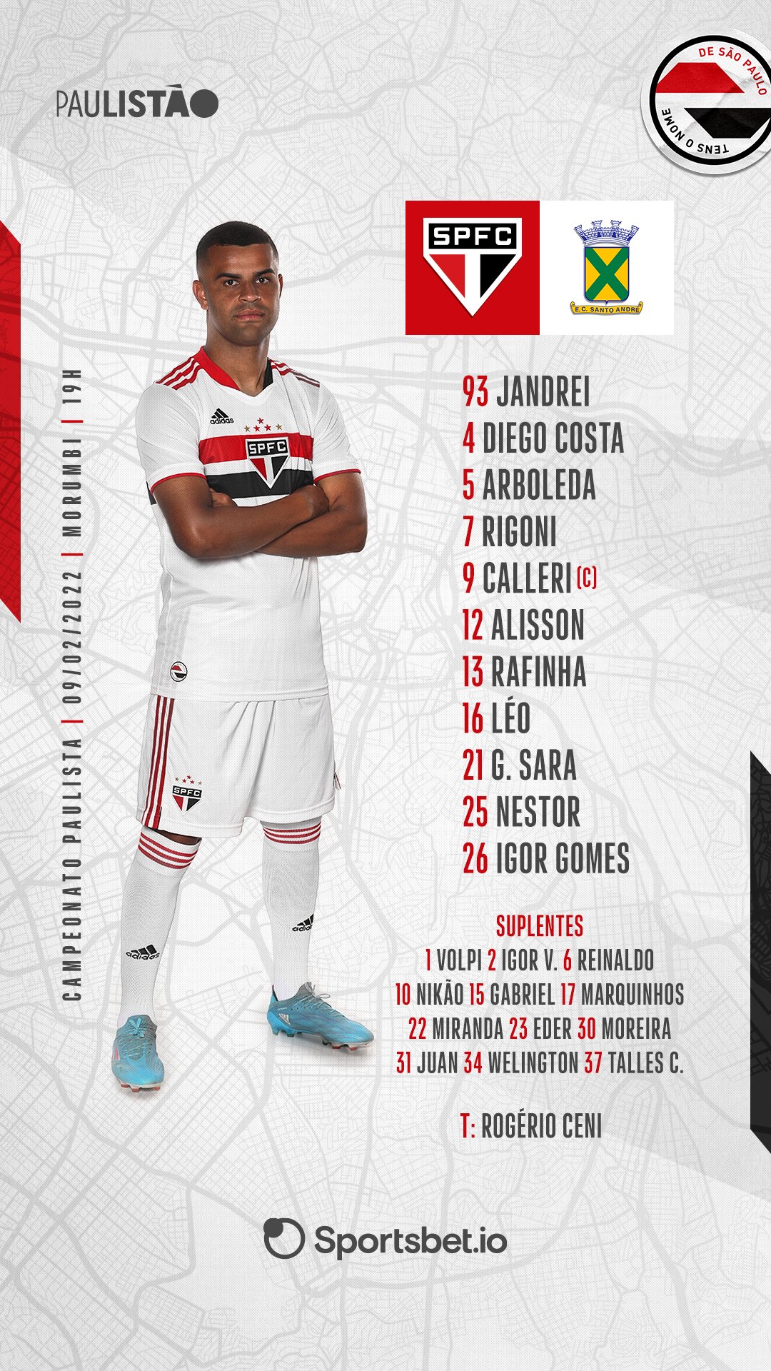 Tricolor estreia no Paulistão 2024 contra o Santo André: veja a tabela -  SPFC