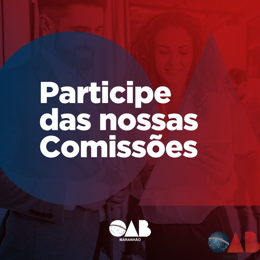 oab_ma's tweet photo. Participe das comissões e ajude a OAB/MA a fortalecer a advocacia maranhense e a sociedade.
#oabma #advocacia #advocaciamaranhense #acasadetodos #subsecoesoabma #comissoesoabma #trabalhandopelaadvocacia https://t.co/de3VTA31rF