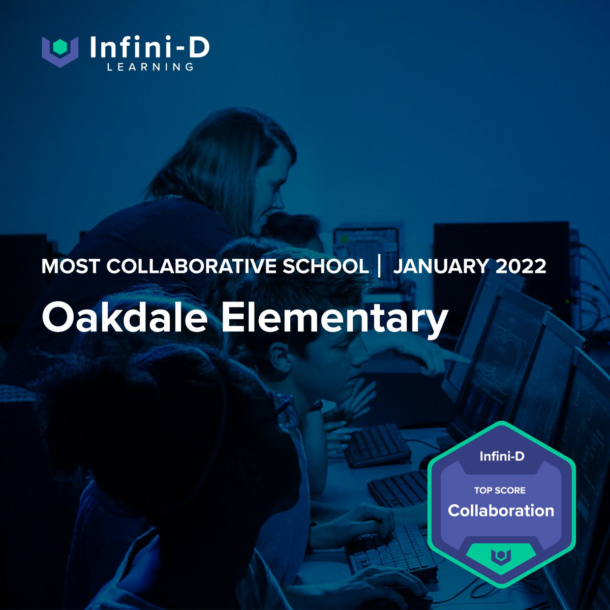 missiondotio's tweet photo. January Collaboration Award: Ward’s class at Oakdale Elementary @canyonsdistrict  #infinid #award #collaboration https://t.co/iyEw62YRYZ