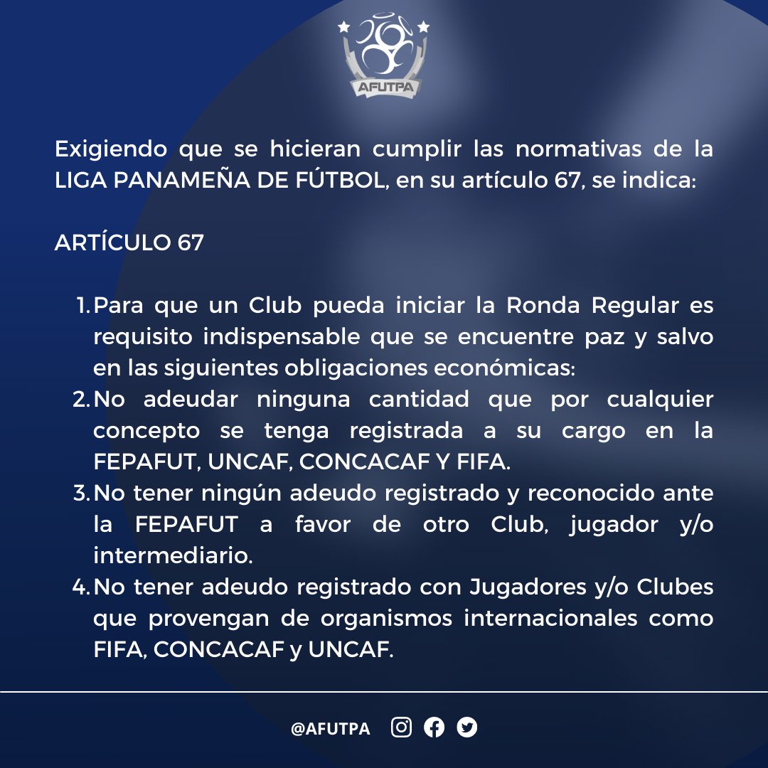 AFUTPA's tweet photo. Situación actual del club @UDUniversitario https://t.co/OUisMneh0Z