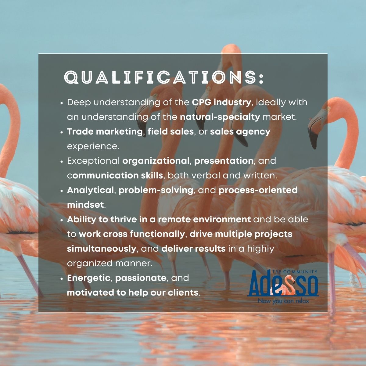 TPEffectiveness's tweet image. We are #hiring for a #remote #trademarketing #specialist! Contact info@adesso-solutions.com for more information or visit our careers page here: adessosolutions.com/careers/