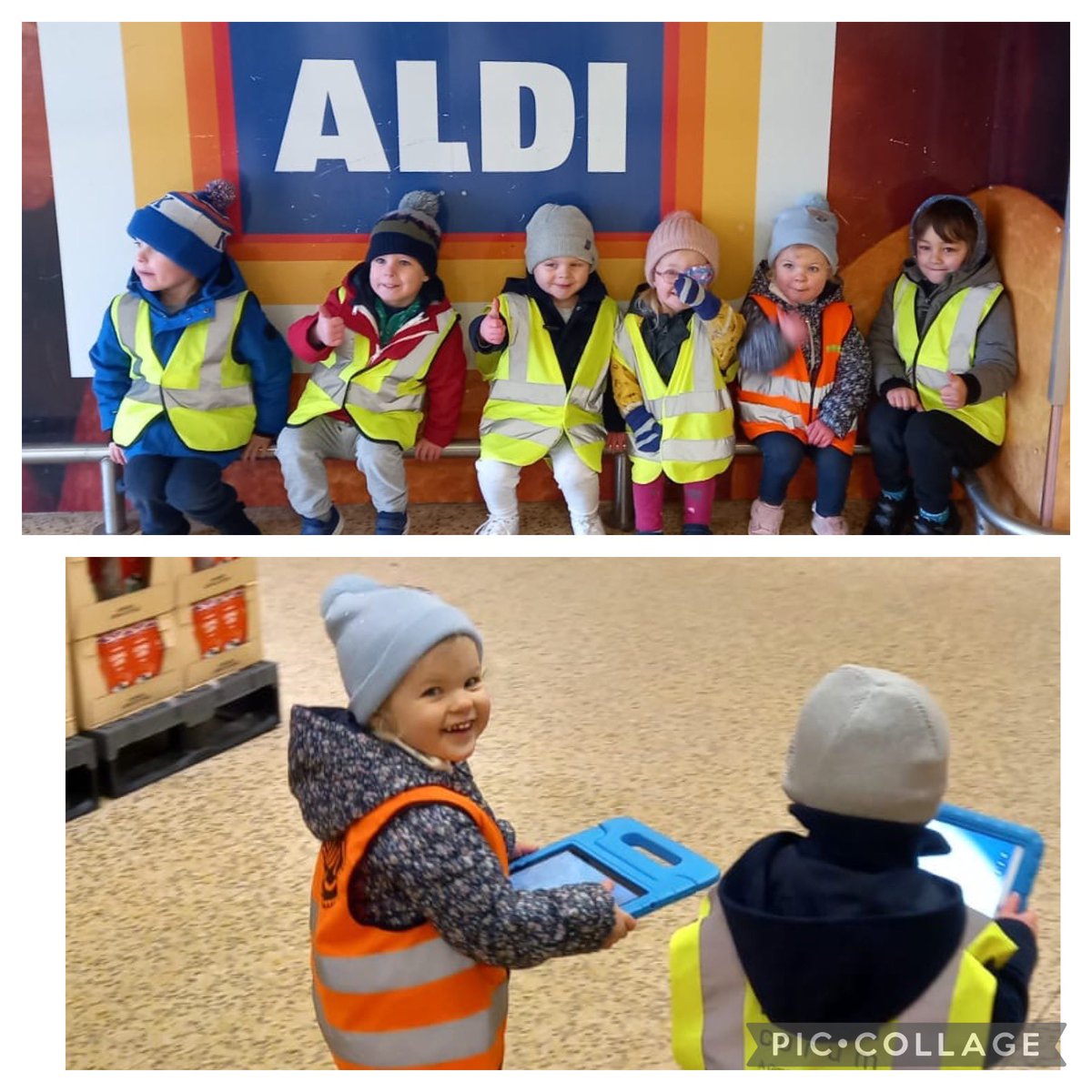 AyrGrammar's tweet photo. Our EYC enjoyed finding out about the local area whilst on a trip to @AldiUK to buy their snack. They were able to record their journey by taking photos and videos #usingmoney #ICT #localenvironment #shopping #peoplewhohelpus #lists #food https://t.co/9LP44rFHyH