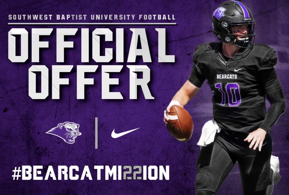 Blessed to receive an offer from Southwest Baptist University. @CoachSwortwood <a href="/EP_Mindset/">Michael Johnson</a> <a href="/H_TownBearcats/">Bearcat Athletics</a>