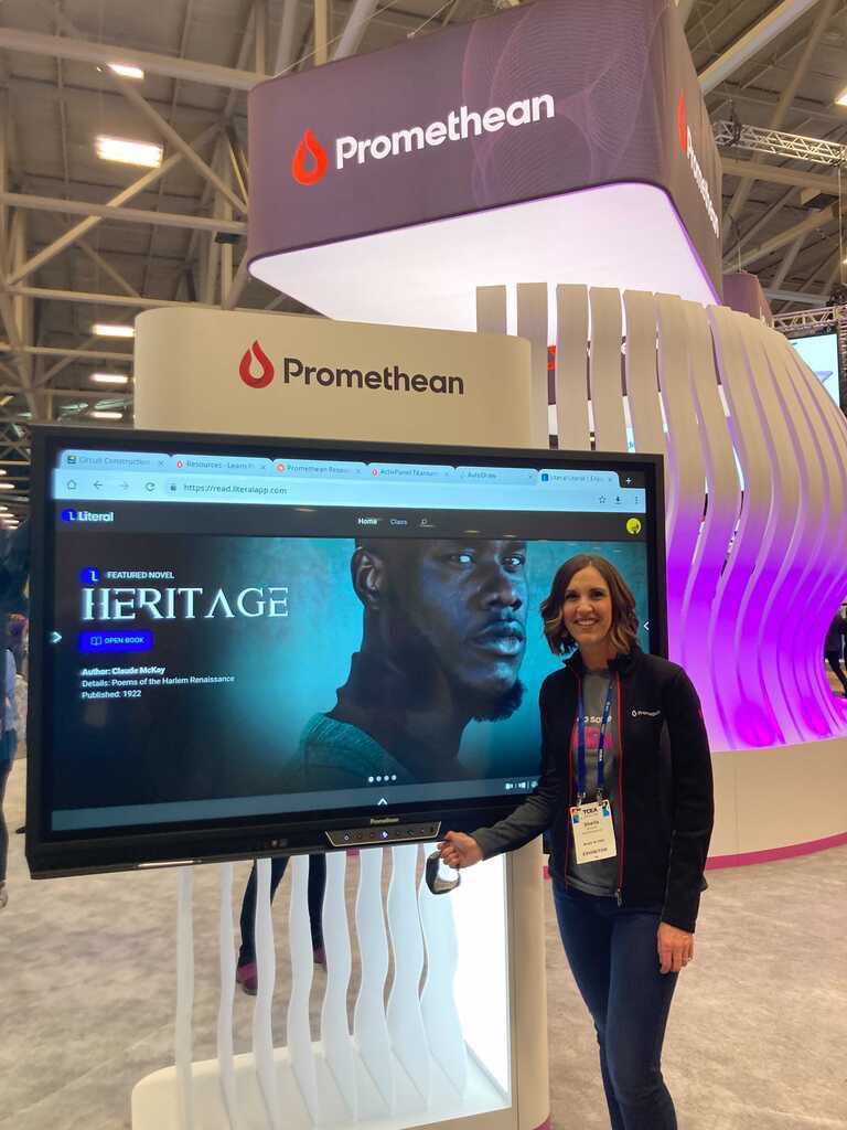 literalapp's tweet photo. Thanks to some new friends at #TCEA2022 Literal’s looking fantastic on a Prometheon board!!
Who’s going to win today?
#prometheon #tcea22 #tcea #tcea22 #literalapp https://t.co/F6a3LM3YgY