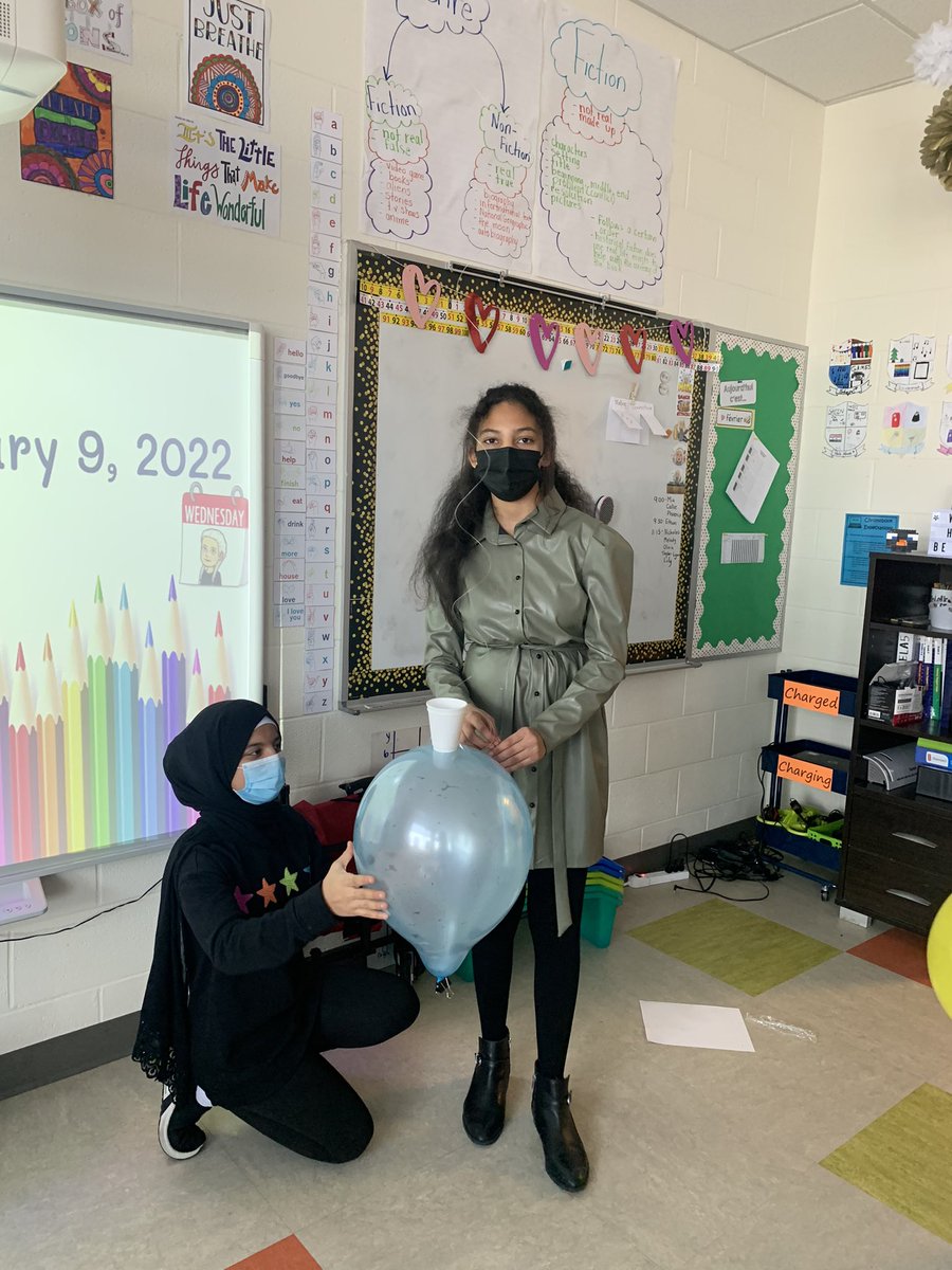 MsWardEPE's tweet photo. The Grade 6’s did a great job with their balloon rockets! https://t.co/BXh3CJB8D8