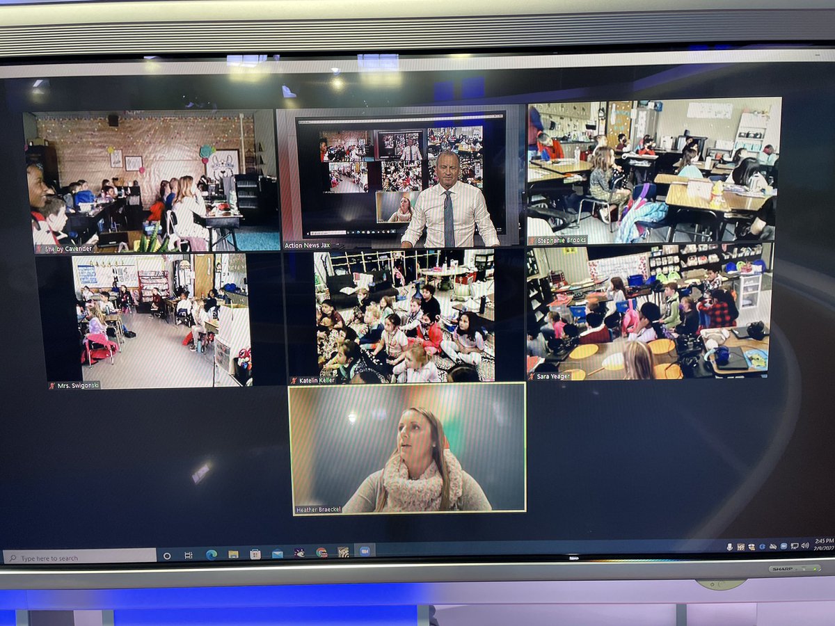 MikeFirstAlert's tweet image. #firstalertwx zoom class with 2nd graders at Fairfield Elementary near Cincinnati - @Bengals fans!! :) - organized by my niece, Heather @TechCoach513 “All the Weather, All the Time” @Local12