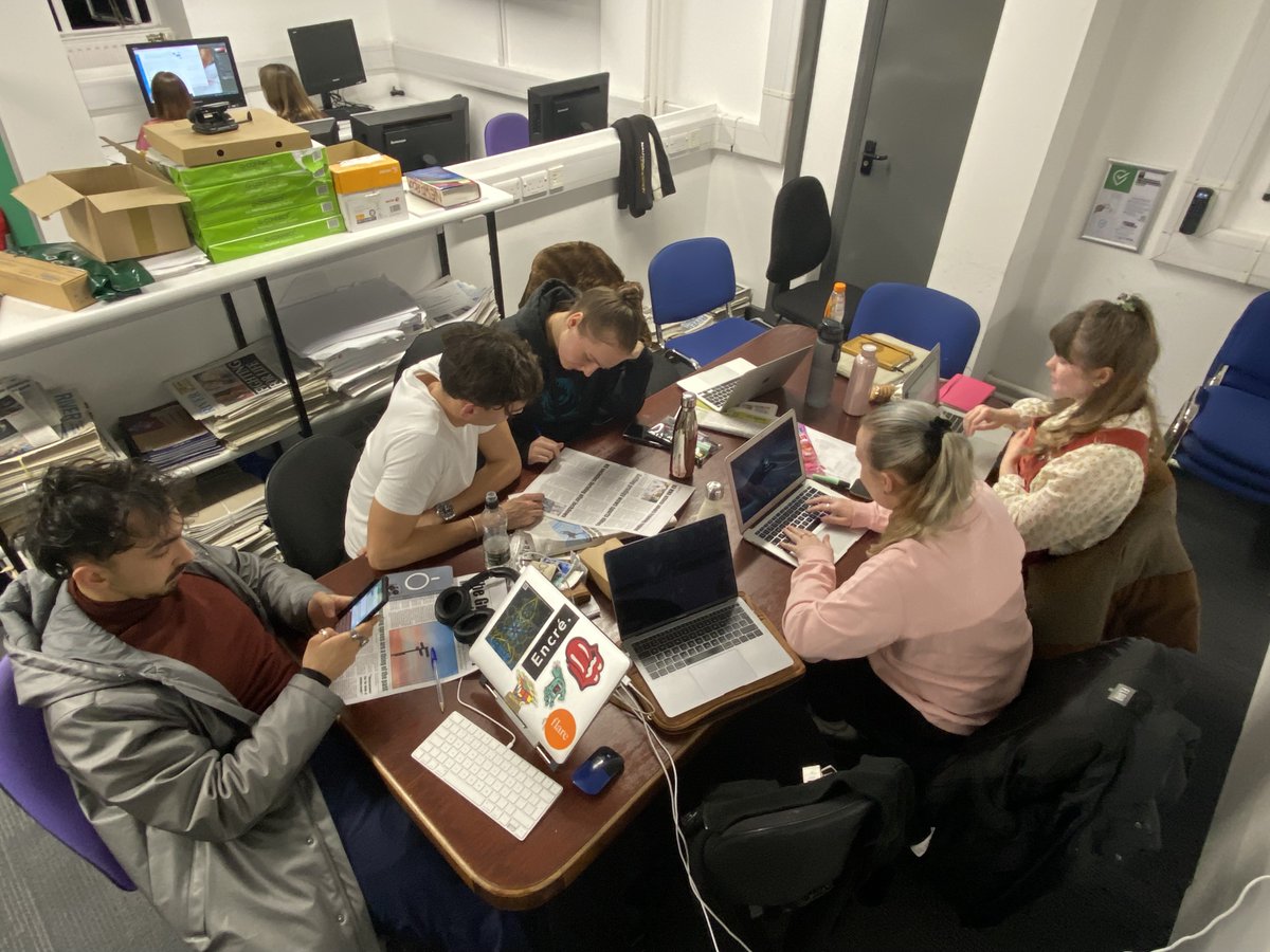 RiverNewspaper's tweet photo. We're on the final stretch! Our team are working very hard on the last round of sub-editing. #PrintDay #TeamworkMakesTheDreamWork https://t.co/V6EaaLZVbO