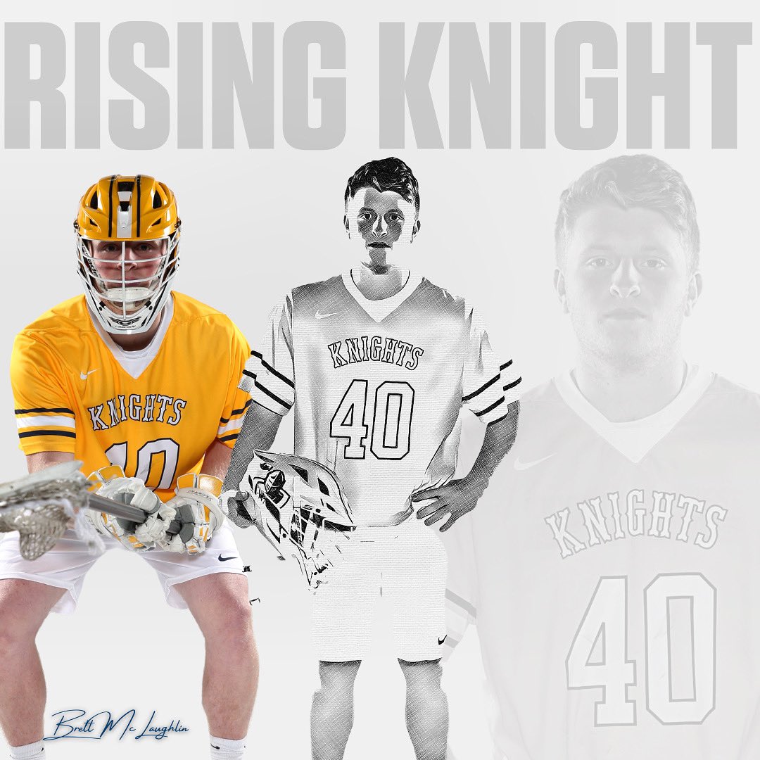 NeumannMLAX's tweet photo. We would like to congratulate Brett McLaughlin for being named last week’s Rising Knight. This award is voted on by the team to honor the individual(s) who stand out by going above and beyond as a student-athlete each week on and off the field 😤 https://t.co/HMmbn4L2z5