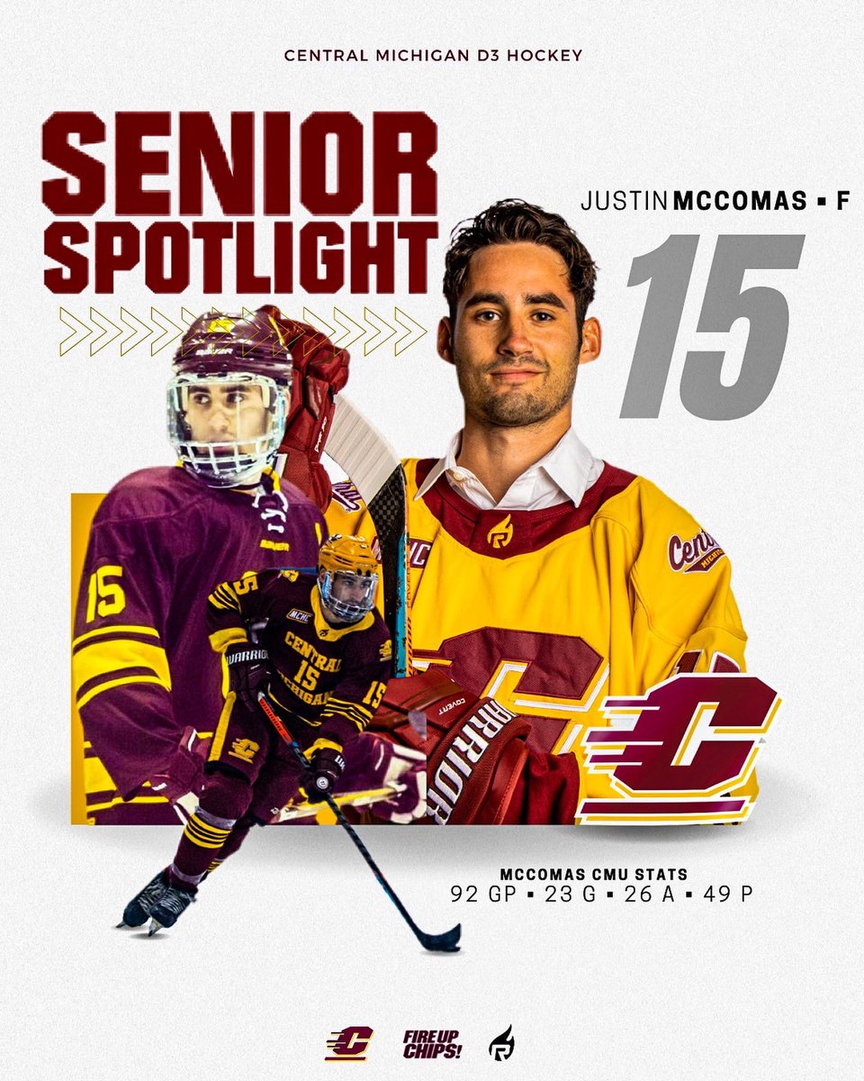 CMUHOCKEYDIII's tweet photo. SENIOR SPOTLIGHT #4 🔦
We appreciate your time here at Central Justin. Good luck with the Tigers this summer!
#ForeverFireUp🔥⬆️ https://t.co/cj9OcW001q