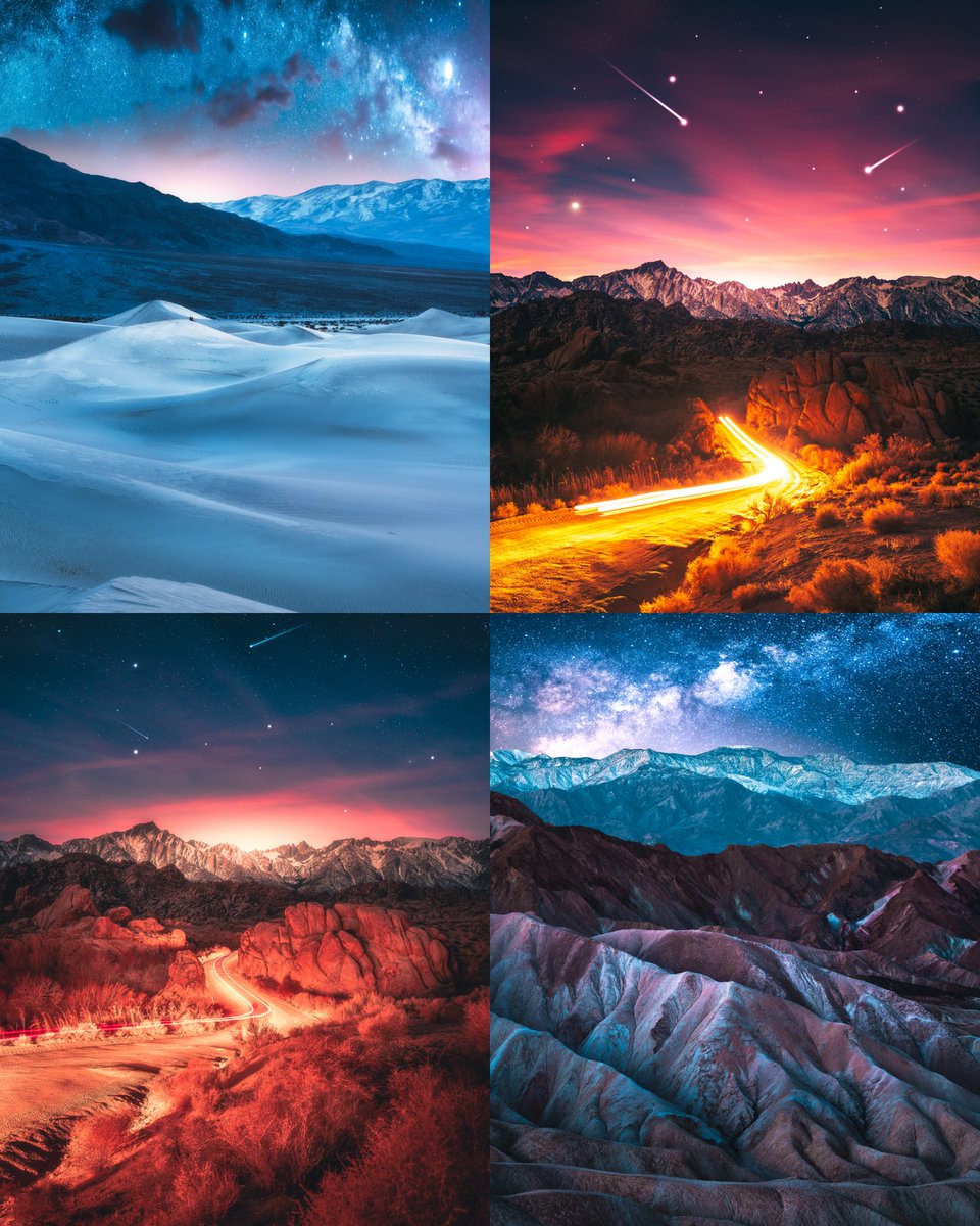 Dreamscapes from the deserts of California. 🏜