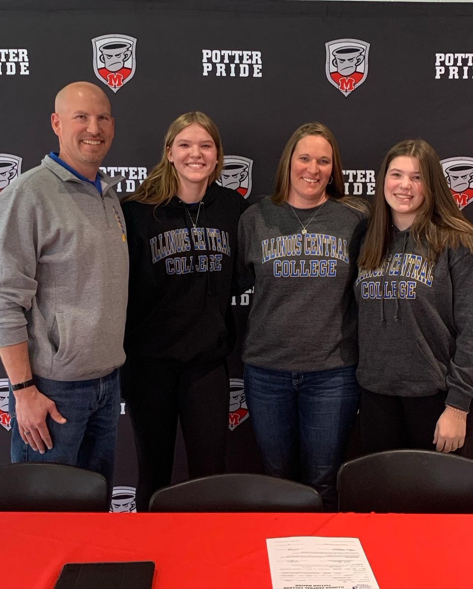 🚨COMMITMENT ALERT🚨 
Congratulations Kaitlyn Baumann <a href="/kaitlynrb17/">Kaitlyn Baumann</a> ! She will be pursuing her athletic &amp; academic career at ICC &amp; we could not be more proud! She is such a dedicated, hardworking, loyal athlete &amp; we can’t wait to see what she will accomplish next! Go Cougars!🔵🟡