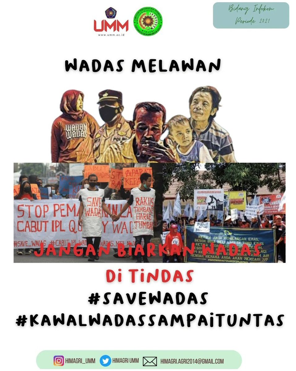 HimagriUMM's tweet photo. [INFO TERKINI]
. 
WADAS MELAWAN
Balada pertambangan di Jawa Tengah 
Pertambahan Andesit di desa Wadas Purworjo Jawa Tengah nantinya akan dibuat untuk pembangunan bendungan. https://t.co/wZZ4O9hGld