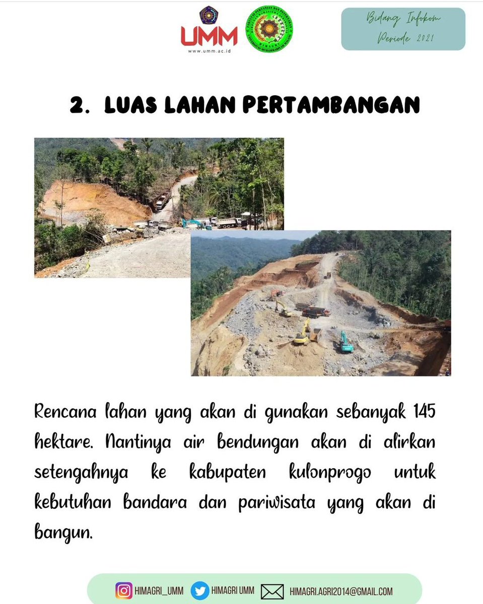 HimagriUMM's tweet photo. [INFO TERKINI]
. 
WADAS MELAWAN
Balada pertambangan di Jawa Tengah 
Pertambahan Andesit di desa Wadas Purworjo Jawa Tengah nantinya akan dibuat untuk pembangunan bendungan. https://t.co/wZZ4O9hGld