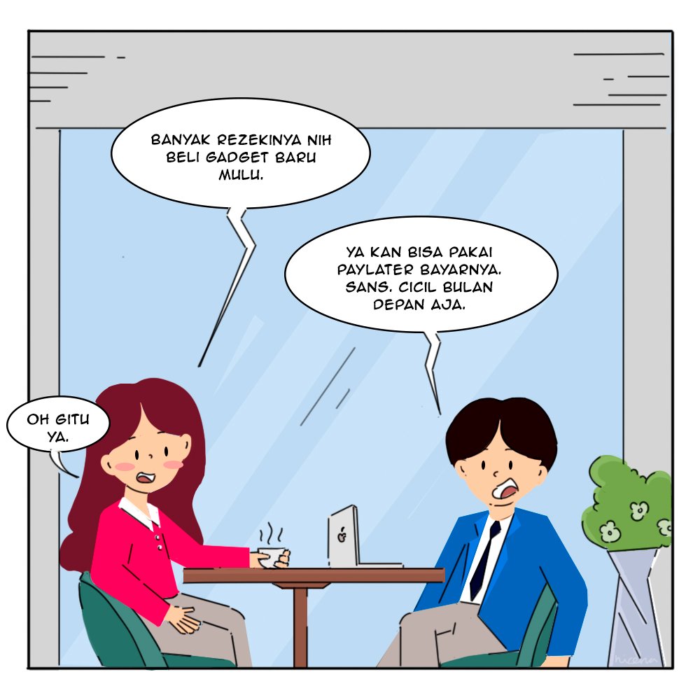cfds_ugm's tweet photo. Hmm, jadi gimana nih kira-kira, PayLater bisa membuat segalanya jadi lebih mudah....
atau sebaliknya? π
Apakah Smart People pernah punya pengalaman serupa dengan Cefo & Diso? π #digicomic https://t.co/NBFYb8rQj0