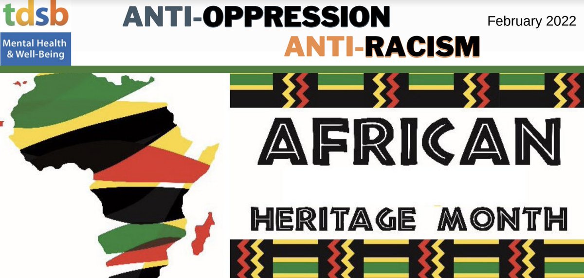 TDSB_MHWB's tweet photo. Heritage Months @TDSB provide time for reflection, learning &amp; embracing the diversity of our identities. Our PSS staff have created this resource to recognize African Heritage Month &amp; promote mental health &amp; well-being: https://t.co/kSwulZ99ab https://t.co/rK11ZMVKNA