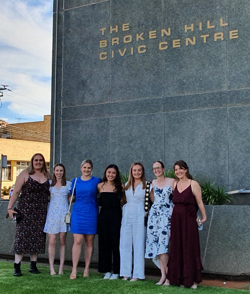 Ready to celebrate the beginning of their extended nurse placement program, seven students from the Susan Wakil School of Nursing and Midwifery attending a Civic reception hosted by the Mayor of Broken Hill. <a href="/BHUDRH/">Broken Hill University Department of Rural Health</a> <a href="/FarWestLHD/">Far West Local Health District - NSW Health</a> <a href="/syd_health/">Sydney Health</a> #ENPP