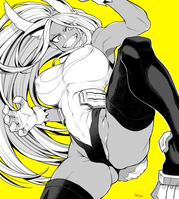 #このタグを見た人は推しの初描きと現在の絵を載せる
ついでにミルコ🐰とトガちゃん💉🩸
初(1～2枚目)← →現在(3～4枚目) 