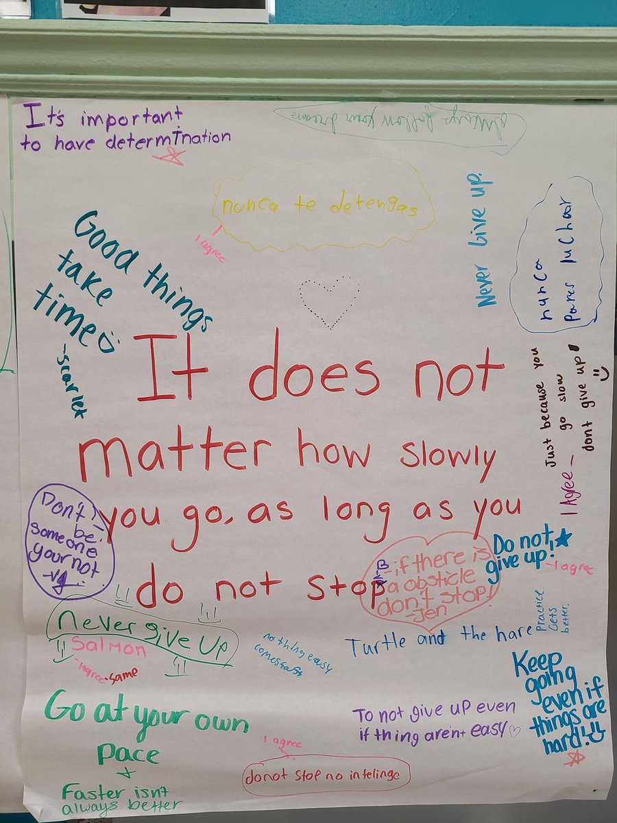 Ms_S_Mani's tweet photo. A close-up of the results from today's lesson on Confucius' sayings. #MineolaProud of our learners for sharing their thoughts &amp; making great connections💡 @missclifford24 https://t.co/vO8oTd4IGc
