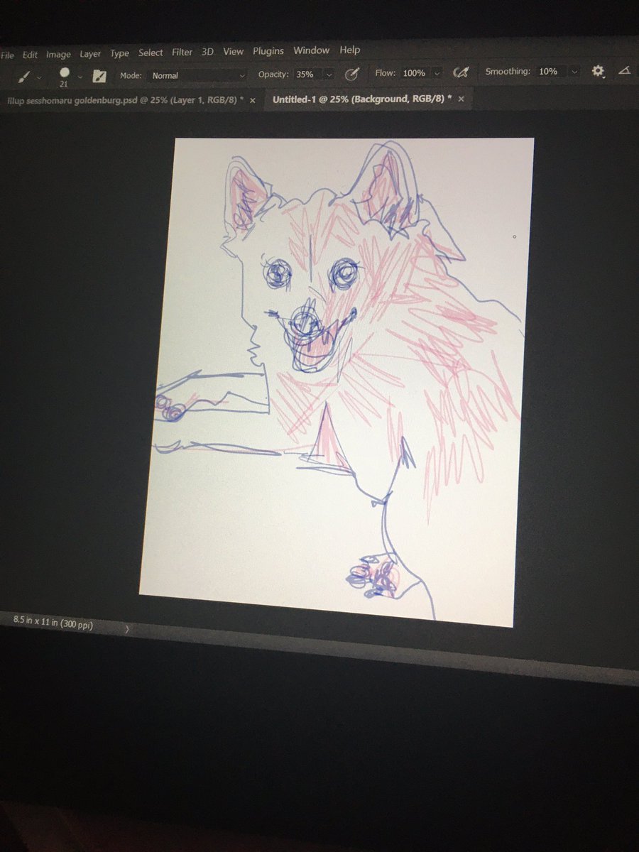 yungoverdraft's tweet photo. puppies on my besties cintiq💞 https://t.co/uA6gzXnTb2