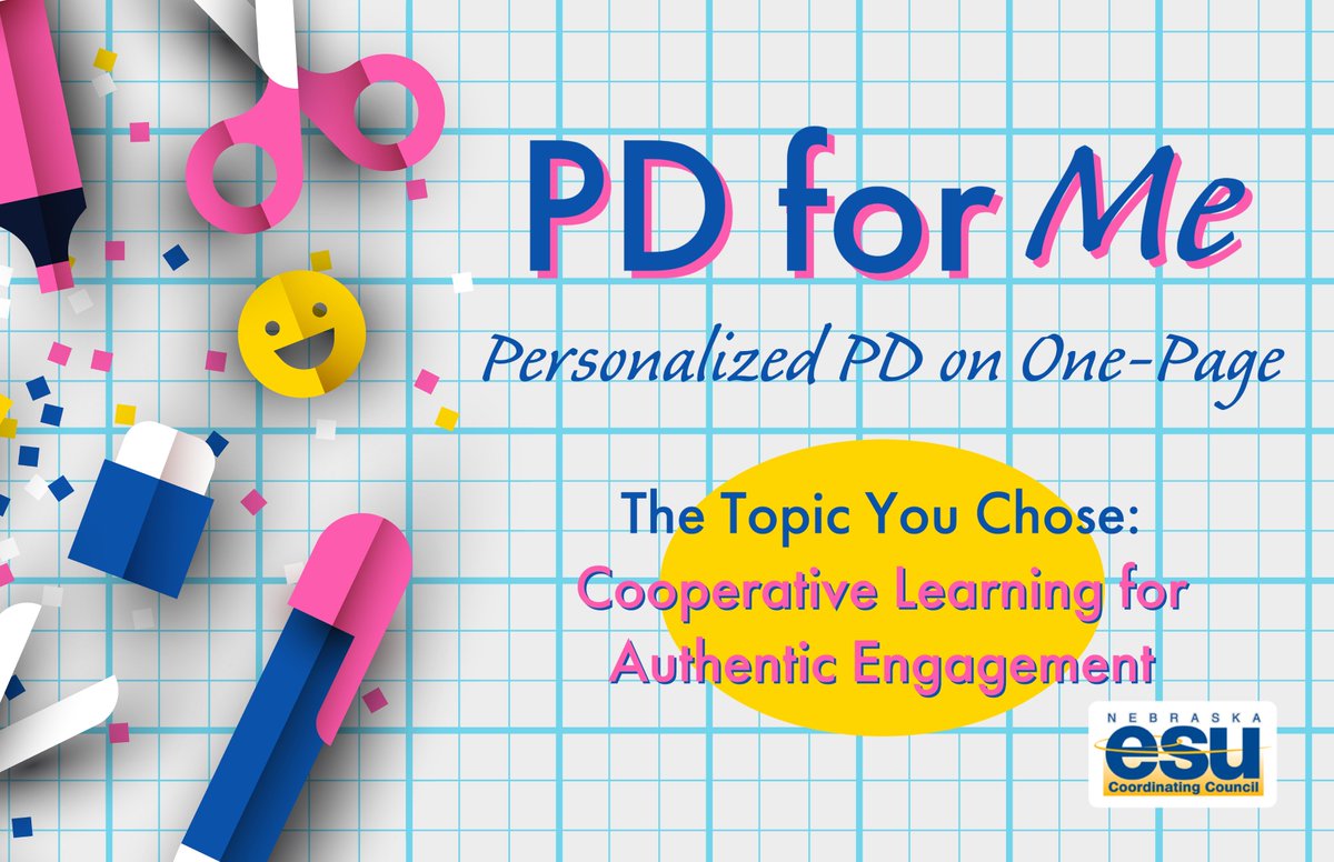ESUCC's tweet photo. This week's featured #PDforMe provides videos, resources, and more on Cooperative Learning for Authentic Engagement.
🎉 Check it out! ⬇️
https://t.co/Gnlswt1IeQ
#ESUCC #education #learning #teachertwitter #teaching #edtech #edchat #FRNebraska #Nebraska #edleaders #NebEDU #tlap https://t.co/c7XqhIsa8U