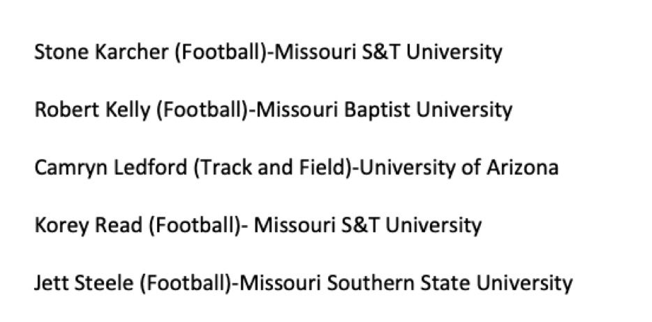 Congratulations to our 5 student athletes who signed to continue their academic and athletic careers today. We are proud of you! #goeagles