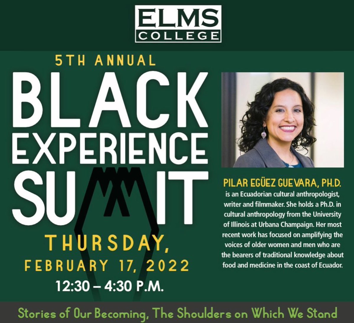 pilareguez's tweet photo. Thanks to my dear friend and colleague Dr. Jennifer Shoaff @elmscollege for inviting me to share about my work with Afro-Ecuadorian communities and filmmaking at this event 🙏
#gradschoolfriends #afrolatinx #filmmaking #storytelling #blackexperiencesummit #blackhistorymonth https://t.co/nq4RdlCL2p