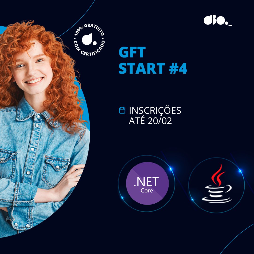 Janaina_dev's tweet image. Bora dar um gás na carreira e abrir as portas para um estágio dio.me/sign-up?ref=V6… via @dio4tech 

A GFT está presente em 15 países e possui mais de 7 mil colaboradores ao redor do mundo sendo referência no setor financeiro internacional.
#developer #Java #DotNet #backend