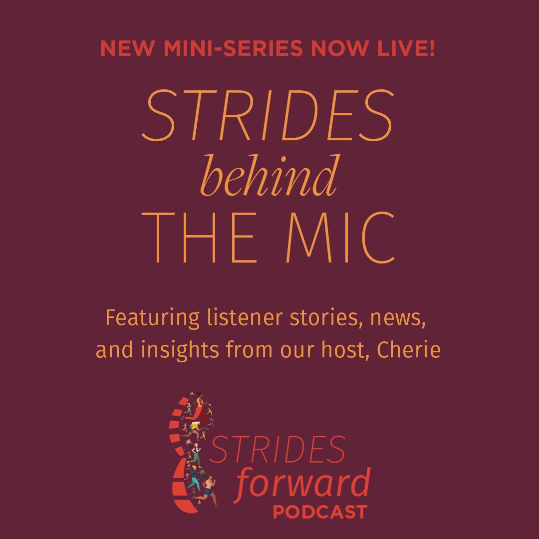 WomenRunStories's tweet photo. MINI-EPISODE LAUNCH! In Strides Behind the Mic mini-episodes we share listener stories, updates about the podcast, and host Cherie’s insights into her own running experiences.
Listen in at https://t.co/E0AIuI6gc1
#shareyourstory #runner #stridesforward #newepisode https://t.co/9d3fBjicUi