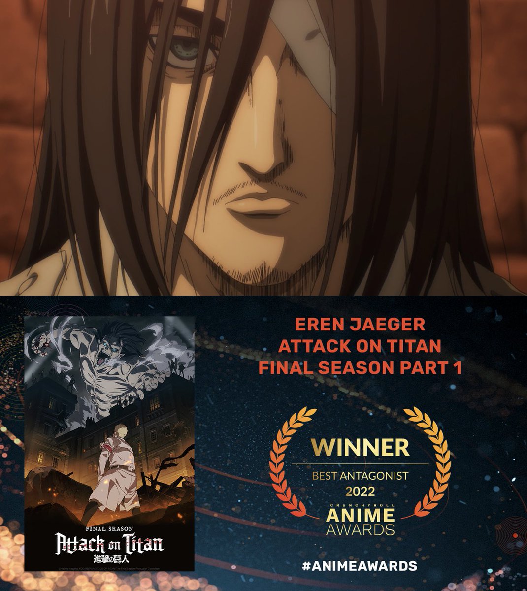 Eren competes with himself as the best hero and villain at Anime