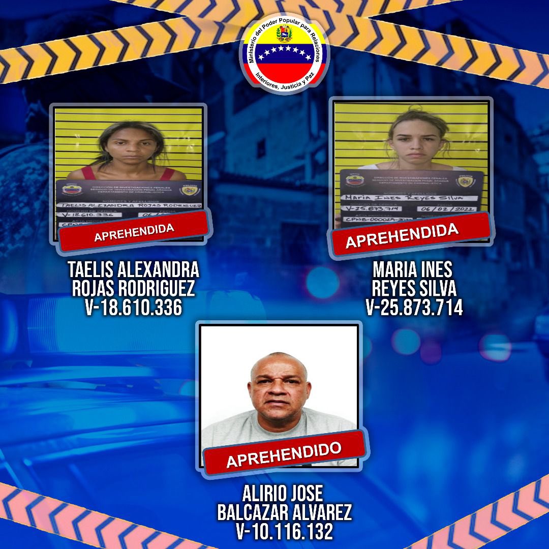 La excelente planificación organización y acción decidida permitió el éxito de esta operación integrada por cuerpos de seguridad del Estado, logrando capturar a 13 delincuentes, 9 masculino, 4 femeninas y neutralizar 5 que se enfrentaron a la fuerza pública legítima.