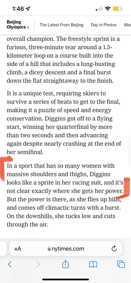corrinemalcolm's tweet photo. Hey @nytimes @MattFutterman are you kidding me!?!? We don’t know know where her power comes from? I thought we were done talking about female athletes size 🤦🏼‍♀️ https://t.co/d42Hd98RFz