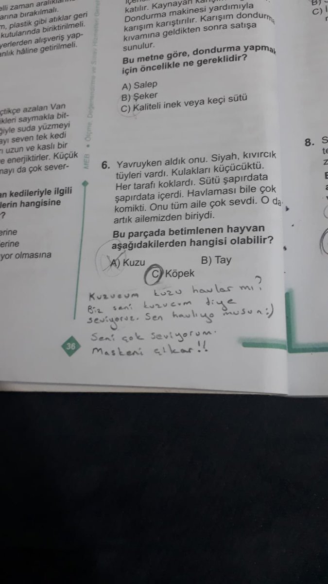 Bir anne kızının ödevini kontrol ederken sabah okusun diye not düşmüş. Benimle paylaştı  ben de izin alarak paylaşmak istedim #cocuklarmasumdur