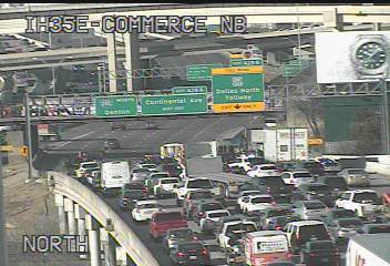 krldtraffic's tweet photo. North 35E crash downtown.  Delays, especially on 30 by the mixmaster. #dfwtraffic #Dallas #35E https://t.co/AaqTWTNwL6