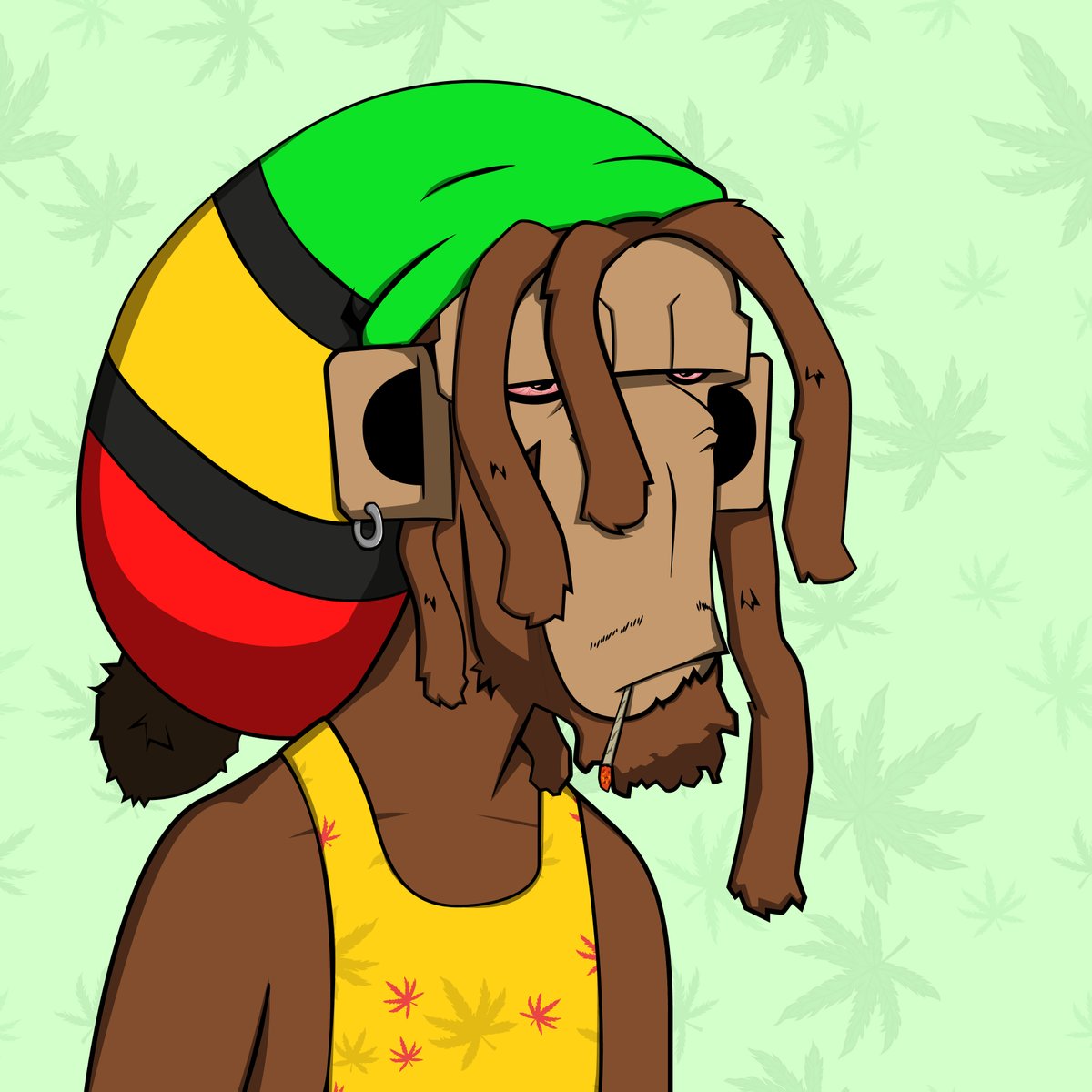 "Mandem happy for the mint ... but me happier than dem" - Rasta Haze

#NFTGiveaway for this Haze Monkey NFT.

Our rules are simple:

- Like 
- Follow
- Retweet
- Drop 🇯🇲 emoji
- Join Discord: discord.gg/hazemonkeynft

#NFTdrop  Haze Monkey Public Mint on the 12th for 0.08ETH