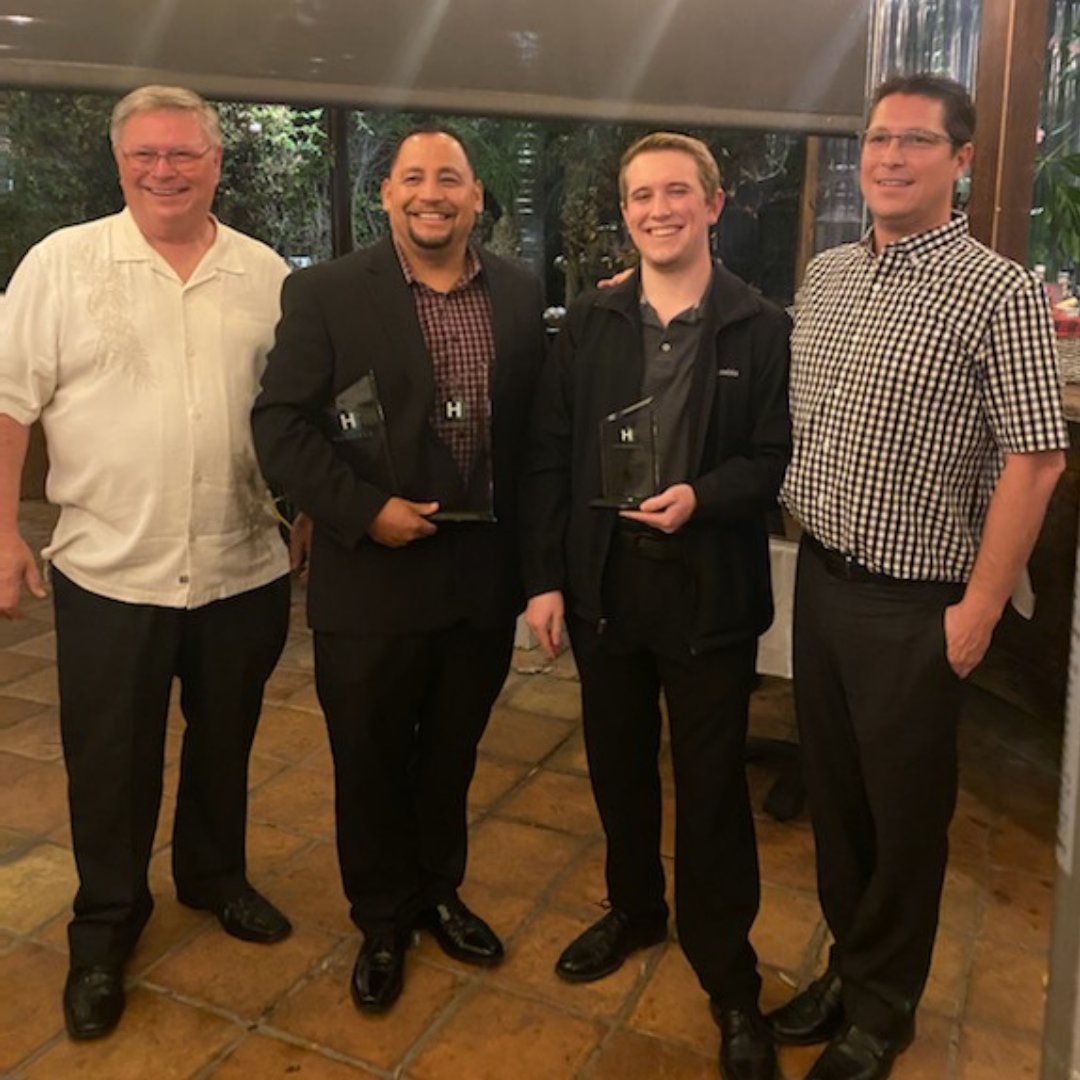 HREGinc's tweet photo. This year's Top Listing Agent and Top Producing Agent by Sales Volume/Closed Units is Albert Ruiz!! Our Rookie of the Year is Austin Haller! That means our Top Producing Team by Sales Volume/Closed Units is Team McKenzie!! Congratulations everyone!
.
#awardsnight #hreg #realtor https://t.co/ruYZpLHxDh