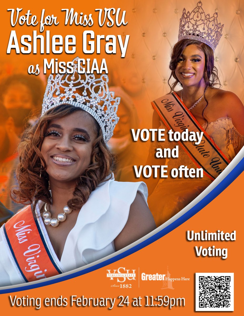 Your fellow Trojan needs your help to become Miss CIAA! Vote NOW and as many times as you can before February 24th! ow.ly/FHpV30sabvM