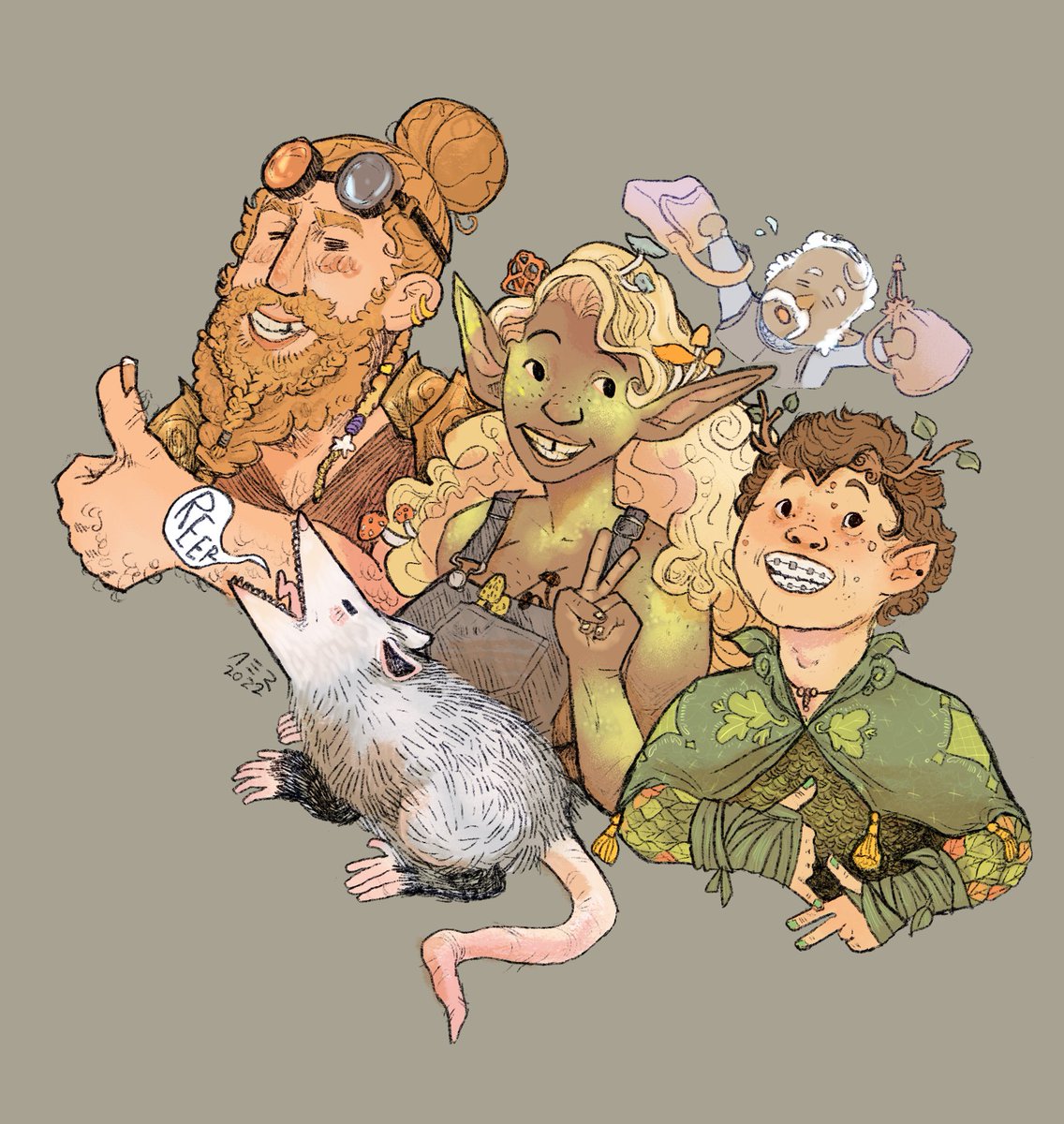 asmallfrogart's tweet photo. Been listening to so much @NADDPod I was playing DnD with the gang in my dreams last night https://t.co/bY5A7zcvtb