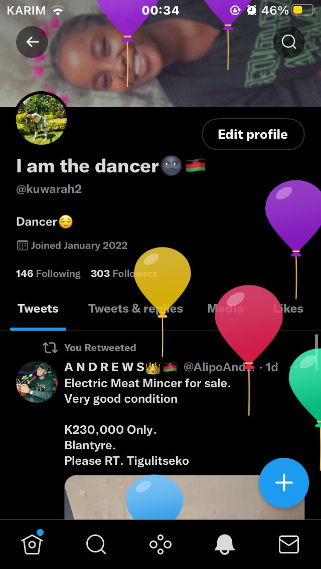 kuwarah2's tweet photo. Got my balloons 🥳��� Hello 20❤️ https://t.co/dhLEbKodWI