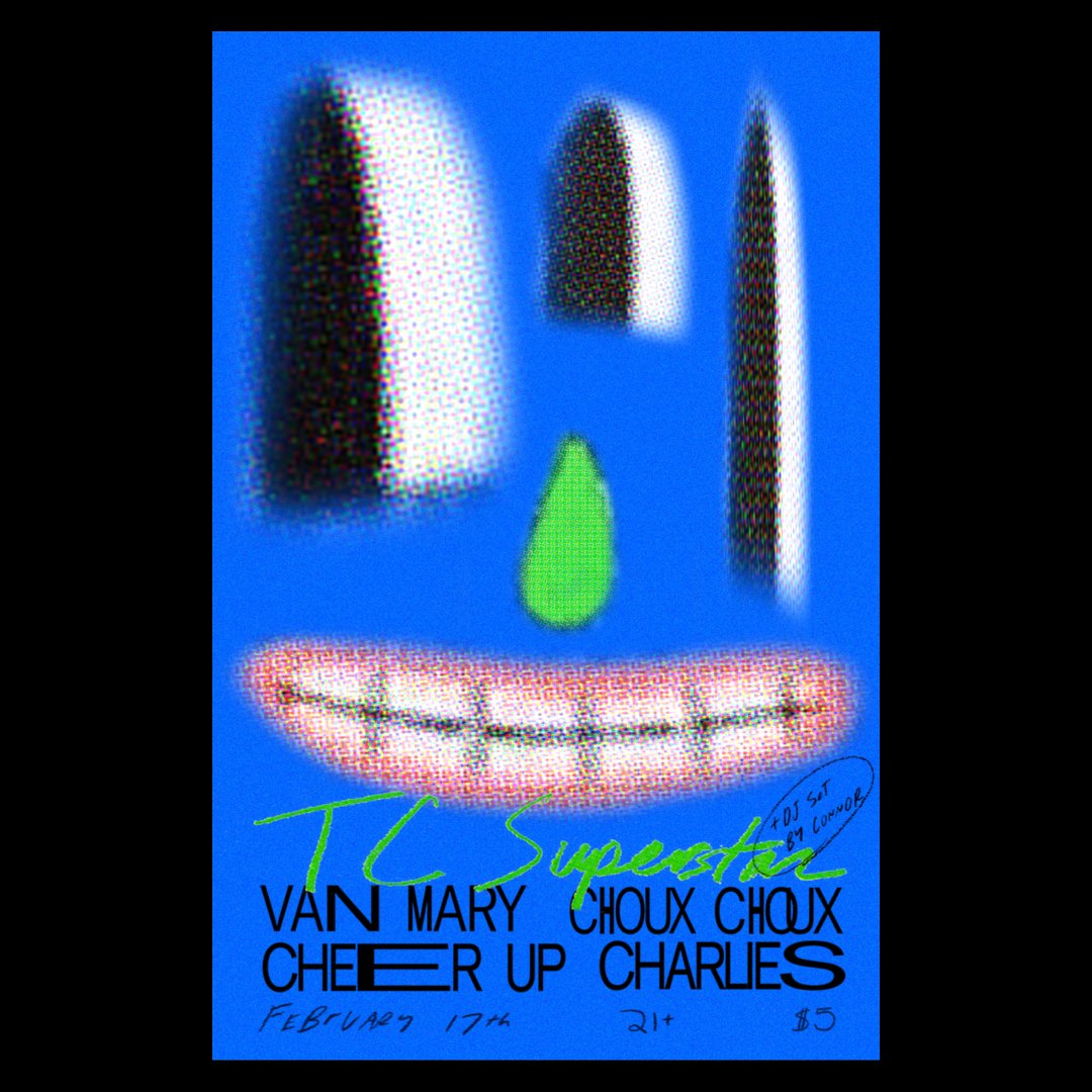 Thursday, February 17th -- <a href="/TC_Superstar/">TC Superstar</a> is back at <a href="/CheerUpCharlies/">Cheer Up Charlies</a> with our friends in Van Mary and Choux Choux! $5 at the door, show starts at 8PM: facebook.com/events/1906475…