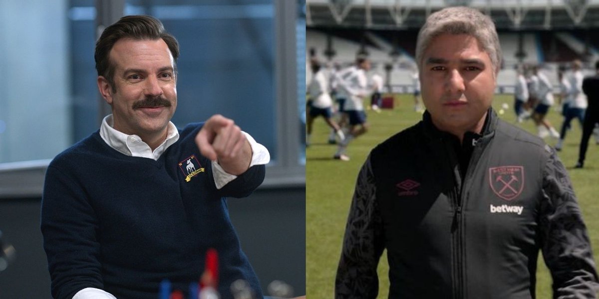kevankevan's tweet photo. Ted lasso glitch in EA's Fifa 22? 

Ted Lasso and Nathan Shelley appear in @SandroHorber's Fifa 22 Career mode season 4 on PS5

Video: https://t.co/VCgJX5z8uj

#tedlasso #fifaglitch #fifa22 @EASPORTSFIFA https://t.co/WC6pJeKmLv