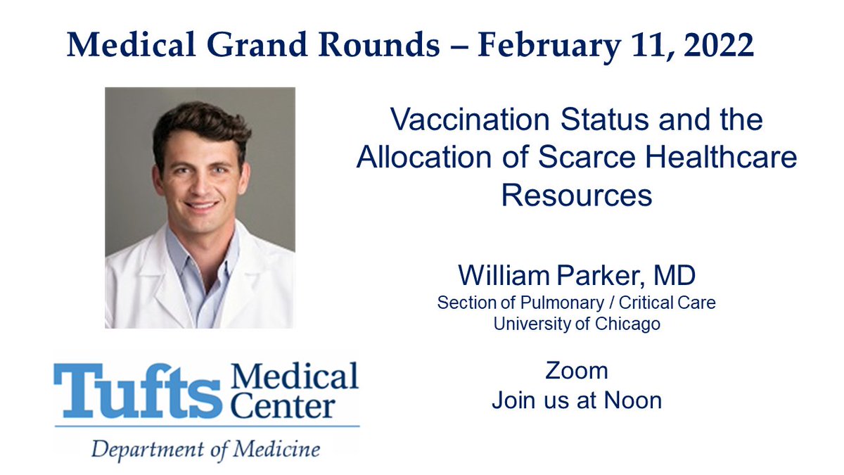 KarenFreundMD's tweet photo. Important discussion on caring for the unvaccinated with @WF_Parker from @UChicagoMed  
@hboucher3 @sucharitakher @ktwaybill @XSusanHan  @TuftsMedSchool https://t.co/eiz9NQ4CZz