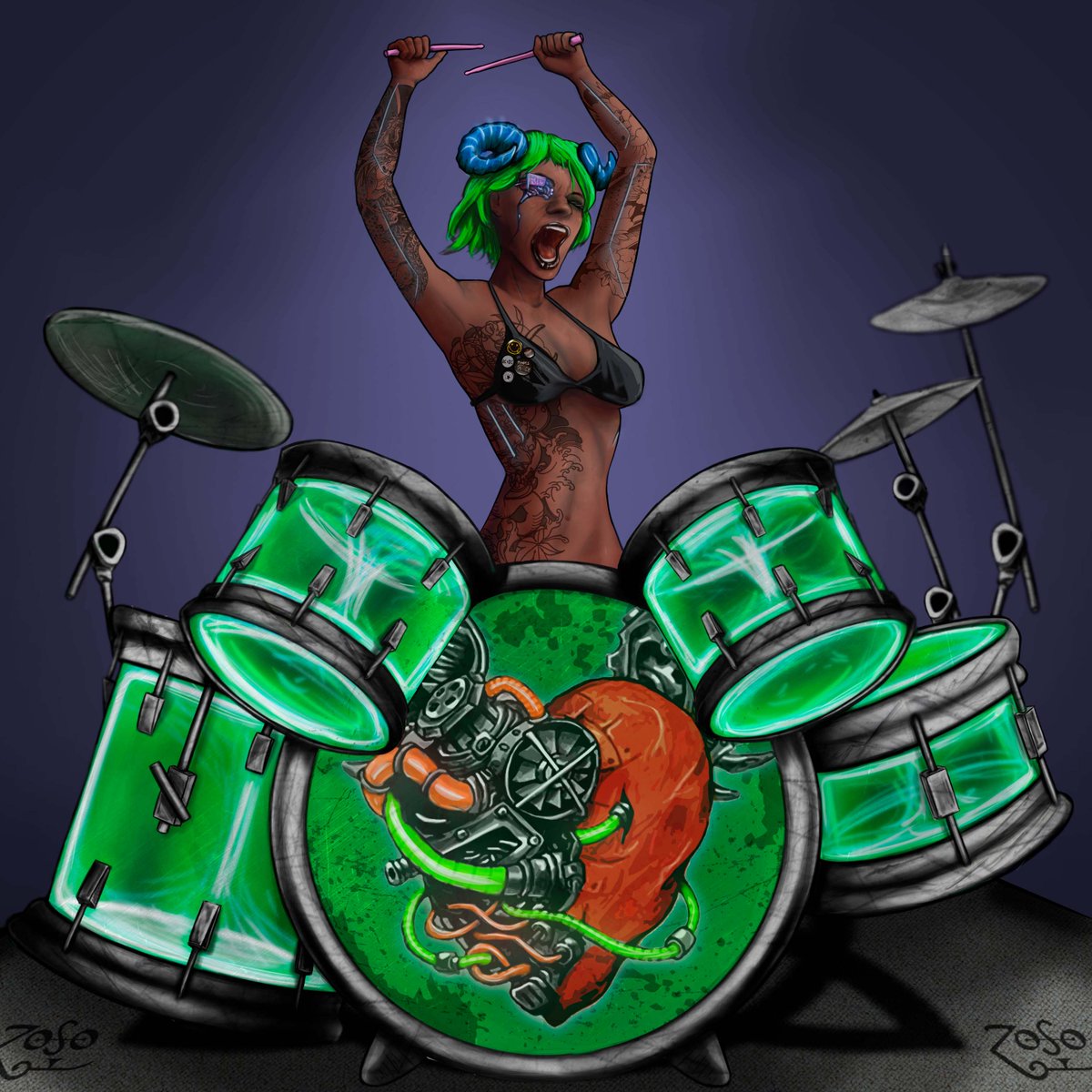 cyberpunkdrums's tweet photo. 🤏 Small Batch
➡️ Less Than 1K

🦾 Utility in the future
🎶 Battle of the Bands on the Blockchain 
➡️ Holders get airdropped voting tokens 
➡️ Longer and more you hold - more voting power

Follow to find out what's next!
LFG!

#cnft #nft #cardano #CNFTCommunity #cnftproject https://t.co/KjKJvCUK5C