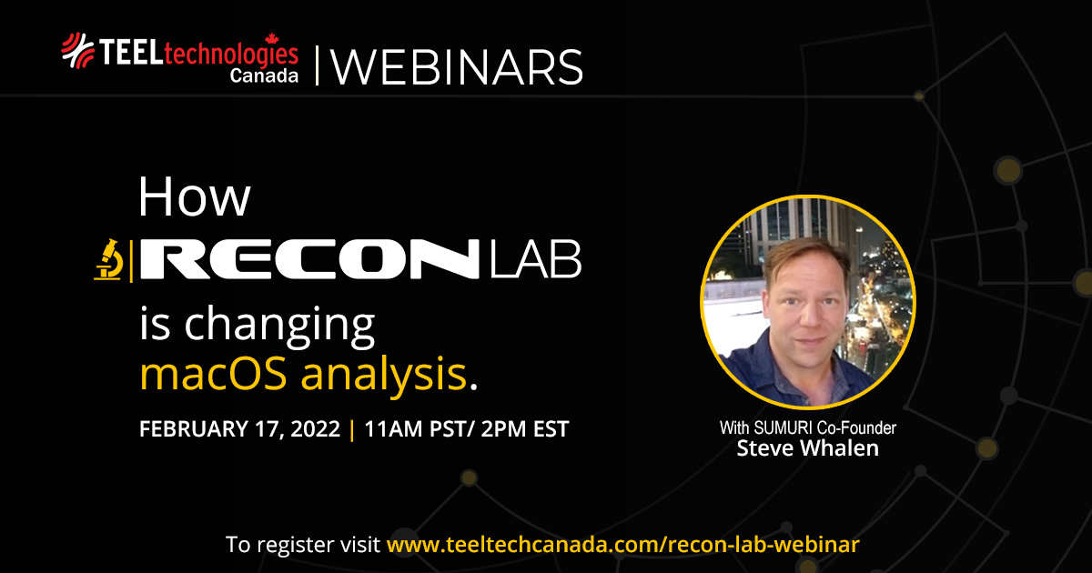 Join us February 17th, as we talk to <a href="/SUMURIForensics/">SUMURI</a>  co-founder Steve Whalen about how the new features offered by RECON Lab are changing macOS analysis. bit.ly/35R44y6

#digitalforensics  #webinar  #macOS  #Software