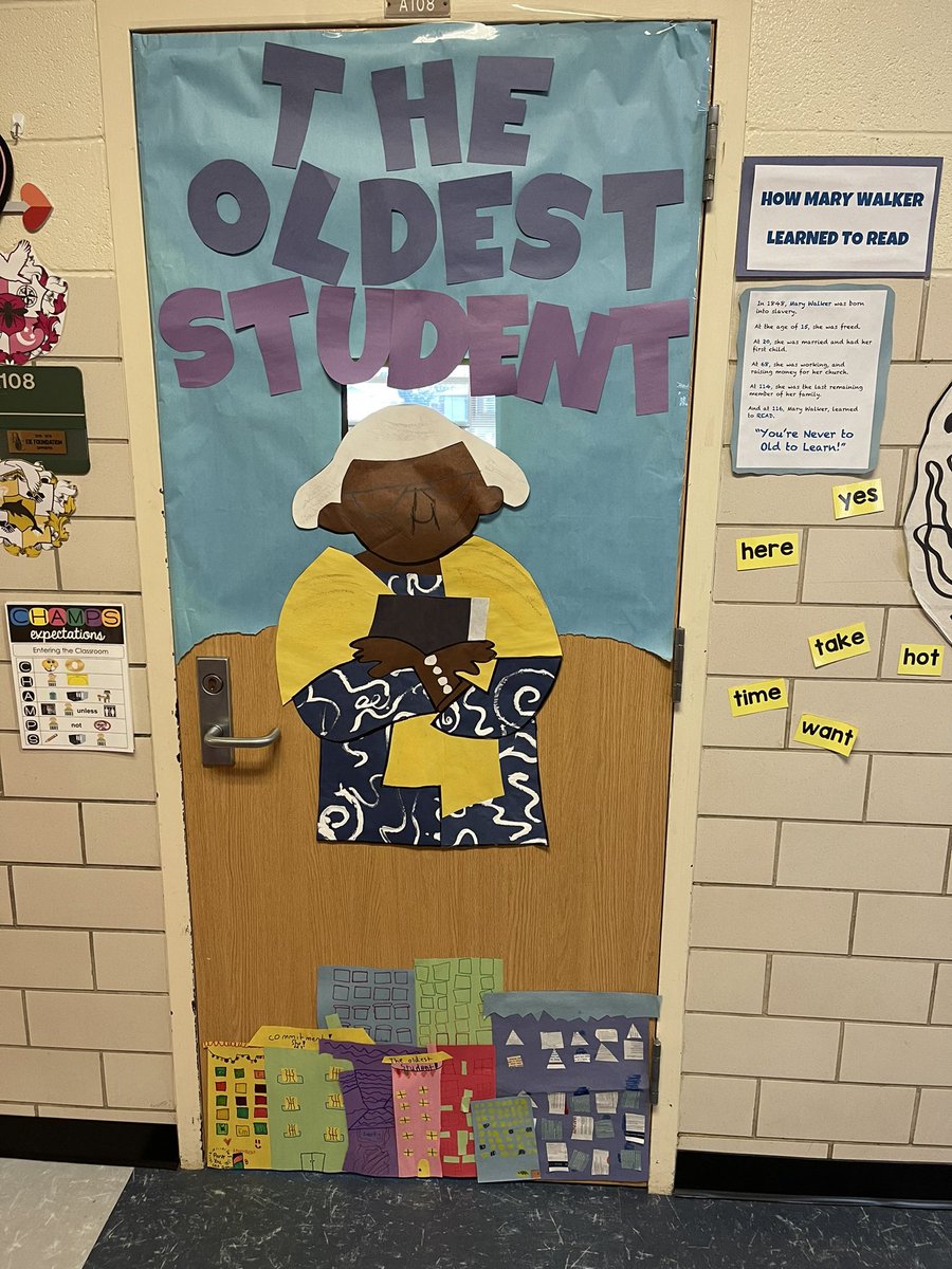 kzehner's tweet photo. Mary Walker wasn’t dyslexic, but she was determined to learn to read (at the age of 116) like our determined dyslexic students. @SuessShannon #Dyslexia @acm_falcons https://t.co/jD7y3JWpOW