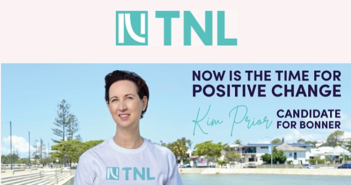 tjstanley64's tweet photo. Newsletter from @KimPrior13 #TNL Candidate for #Bonner discussing rights of  LGBTQI+ citizens and #TNLs ambitious net zero emissions target by 2030 - described in our Climate Change policy and transportation and Electric Vehicles (EV). 

Read here.
https://t.co/QzO63yqxV7 https://t.co/blQ5ZrkWMT